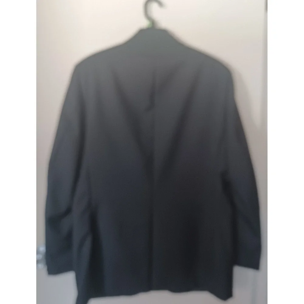 Bert Pulitzer Navy Blazer 42L Gold Crest Button Wool Blend Sport Coat Preppy Vtg